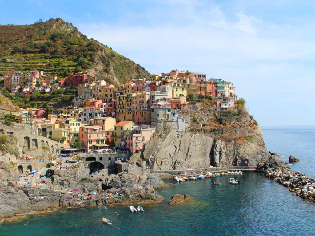 The view from the hill in manarola