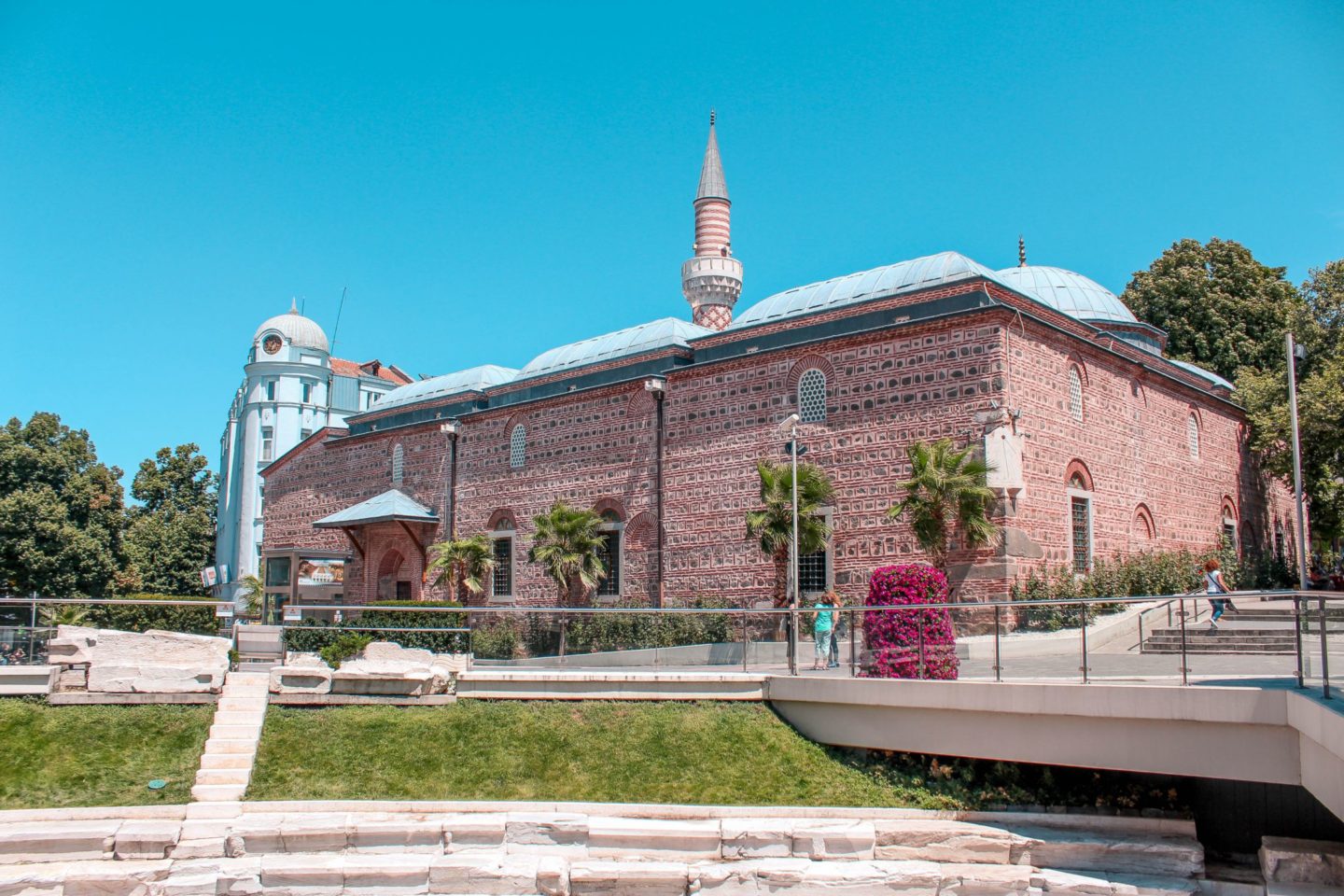 This is the view over Plovdiv's mosque